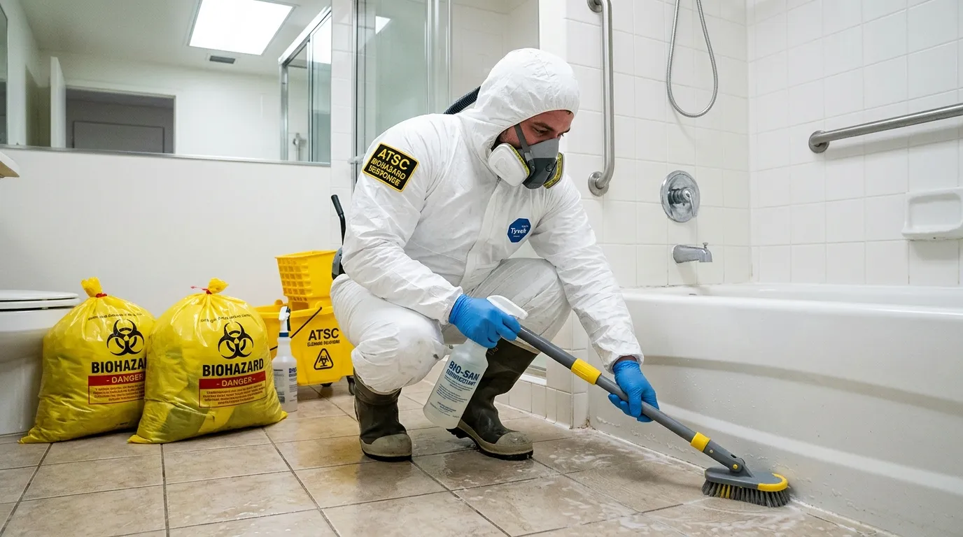 Decontamination equipment deployed for Blood Cleanup in Brentwood